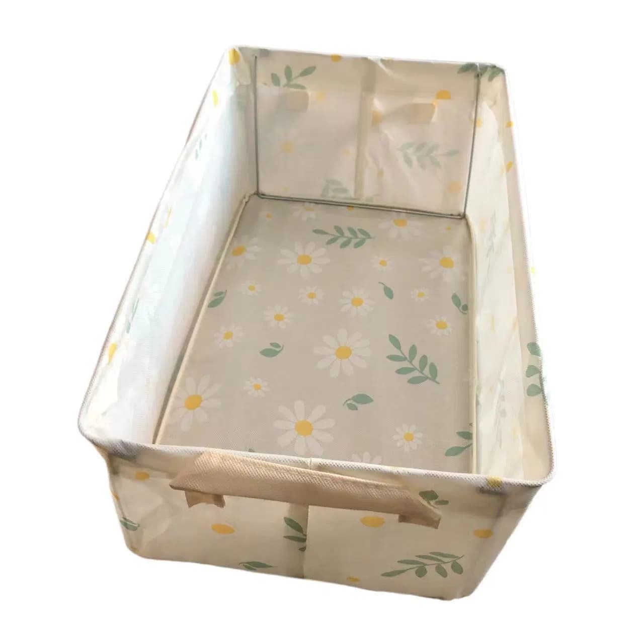 Collapsible Fabric Cube Storage Bins Household Large Capacity Storage Box for Organizing Clothes