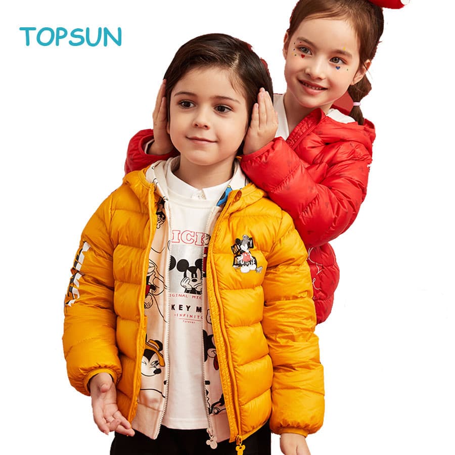Winter Children′ S White Duck Down Jacket Warm Coat Kids Hooded Down Jacket