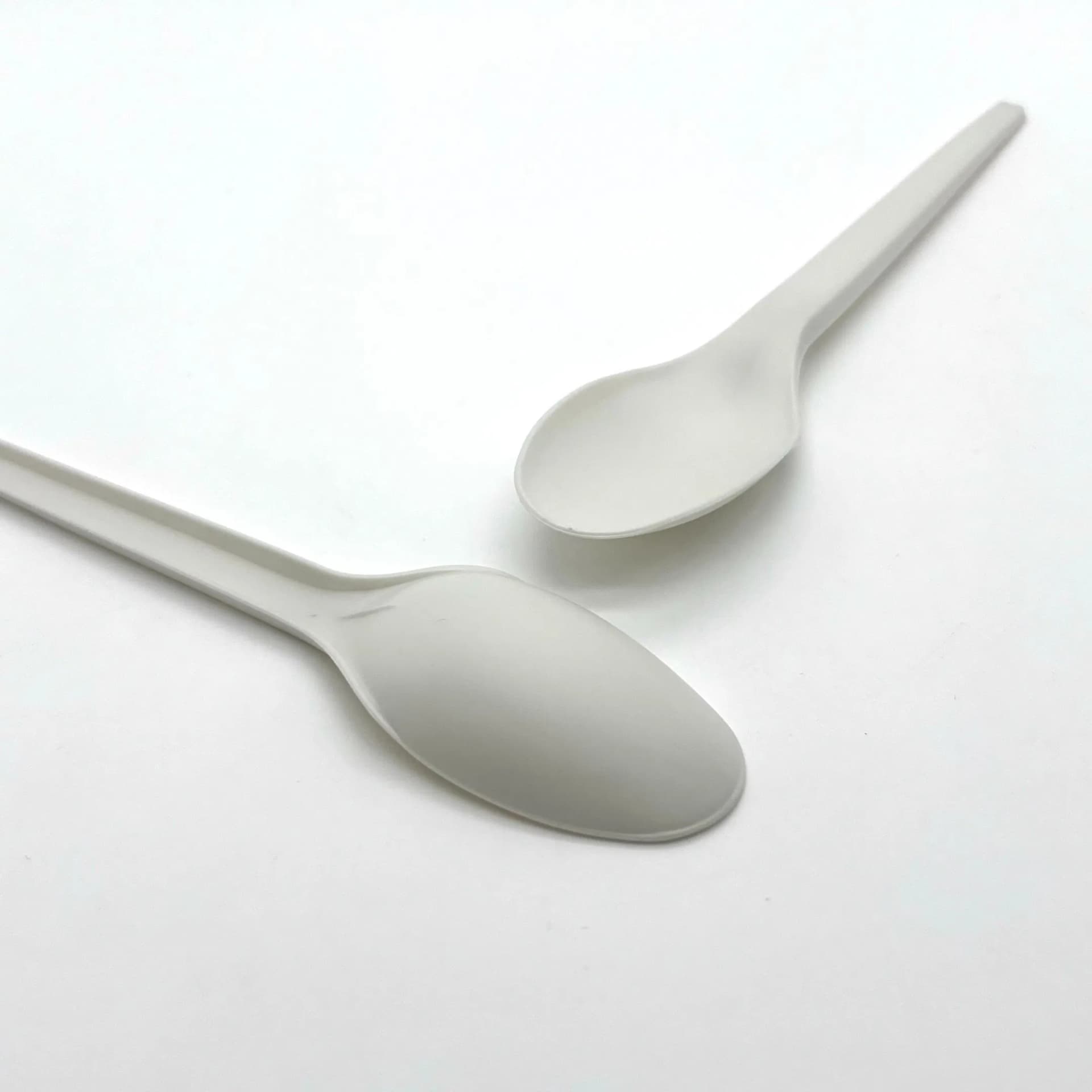 10 Pack of Eco-Friendly White Cpla Disposable Spoons