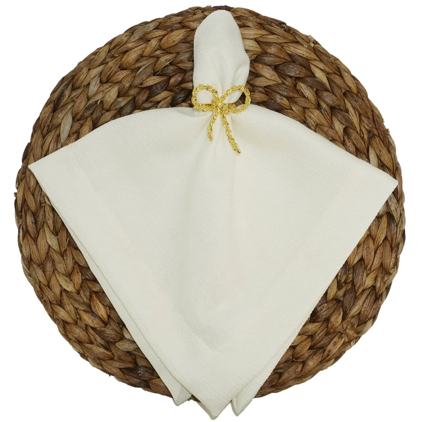 Ivory Slub Linen Like Texture Fabric for Table Cloth and Napkins Nature-Inspired Table Linens