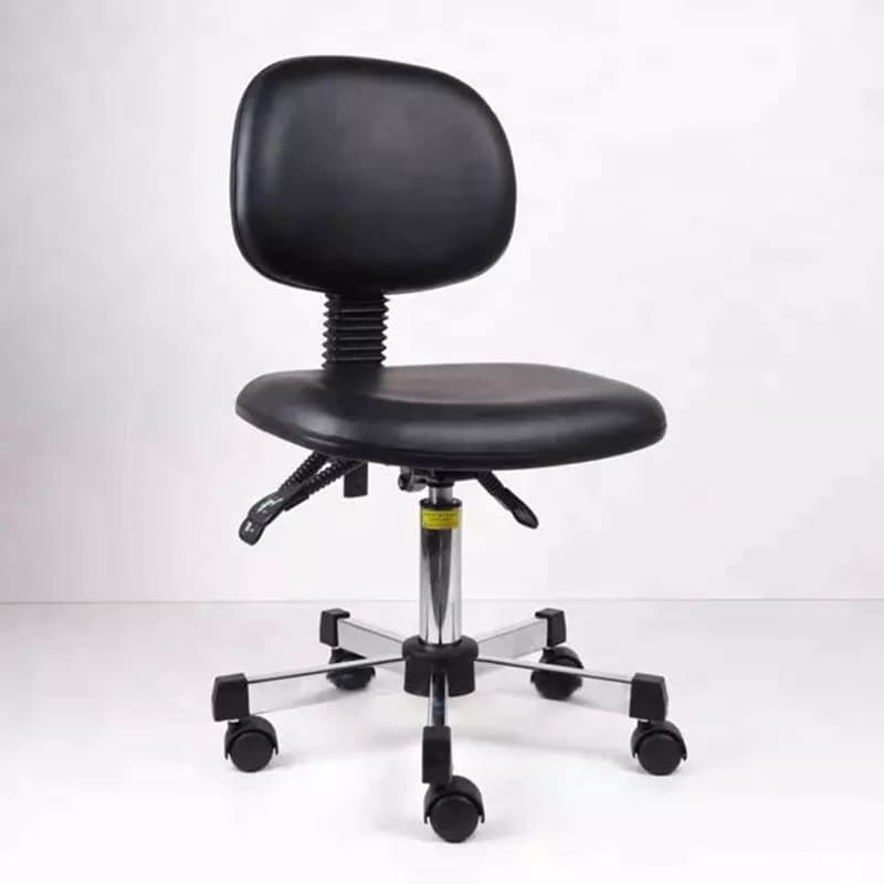 Height Adjustable Round Stool with Movable Legs Laboratory Stool Chair ESD Lab Chair Lab Workstation