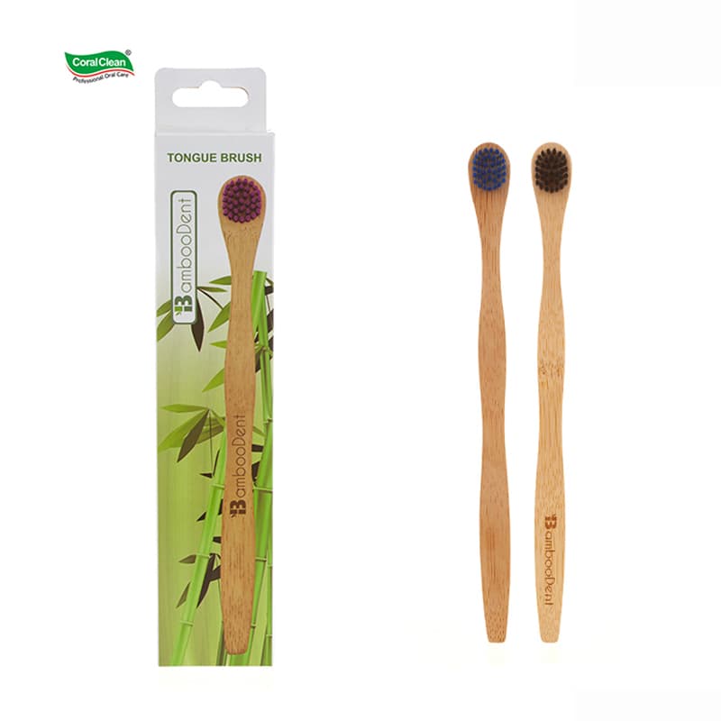 High Quality Oral Care Dental Custom Natural Bamboo Tongue Cleaner