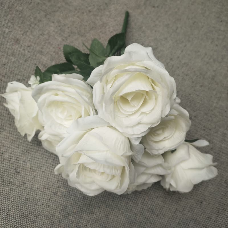 Customized Real Touch Rose Bouquet for Home Decor - Decorative Silk Flowers