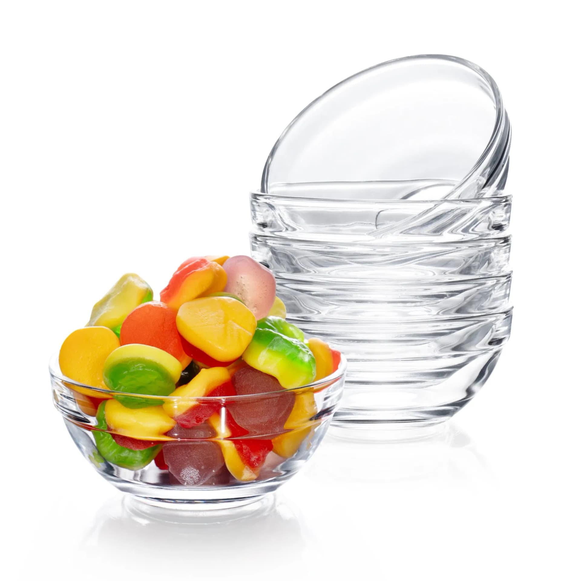 Versatile Glass Mixing Bowls Set of 6 for Kitchen Preparation