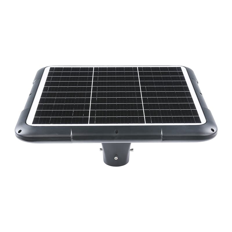 Square Shaped 30W Solar LED Garden Post Light with Aluminum Pole