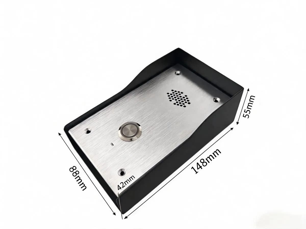 Long Distance 4G Access Control Intercom, No Wiring Waterproof Aluminum Door Phone, Mobile Remote Unlock Doorbell