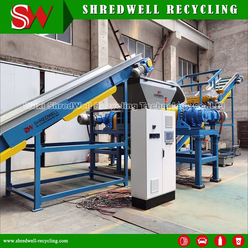 Shredwell Provide Best Price for Shredding Wood Machine Wood Pallet Recycling Line