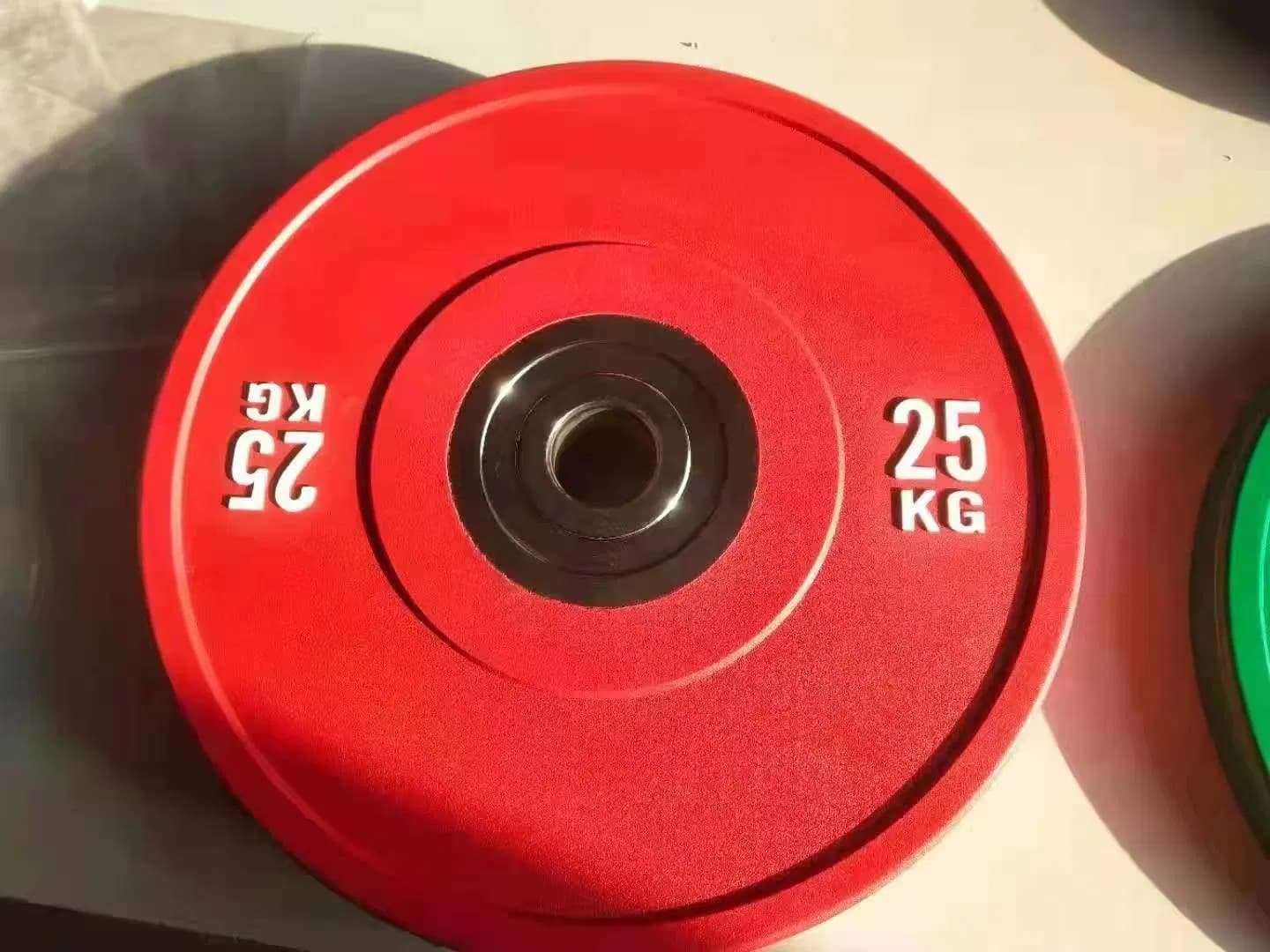 Hot Sale Standard Weightlifting Colored Barbell Bumper Rubber Plates Disc for Sale