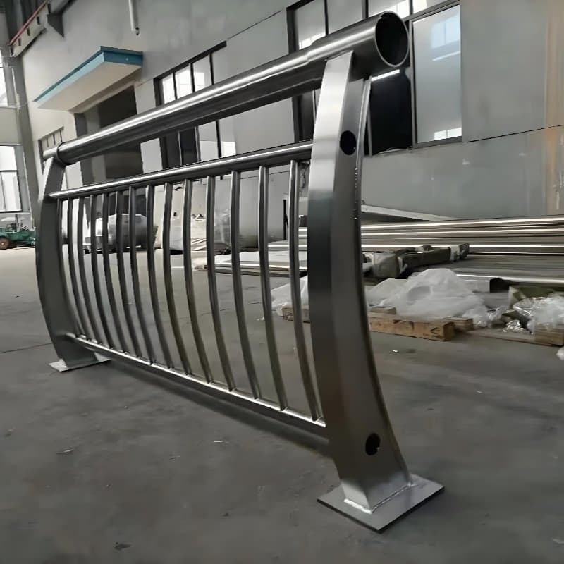 Custom Metal Bridge Rail Crash Barrier Road Safety Bridge Rail Supplier Export Standard