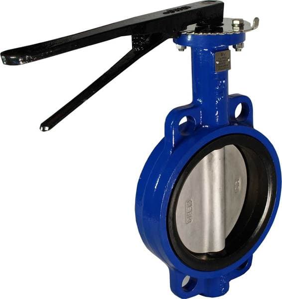 Wafer Type Handle Lever Manual Operation Cast Iron Butterfly Valve