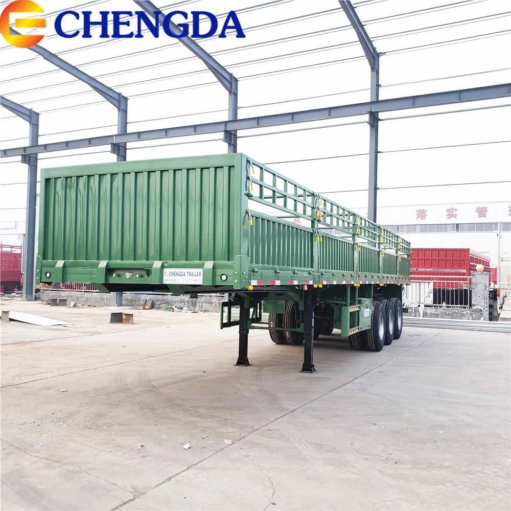 Livestock Transporting 3 Axle 40 Ton Fence Trucks Trailes for Sale