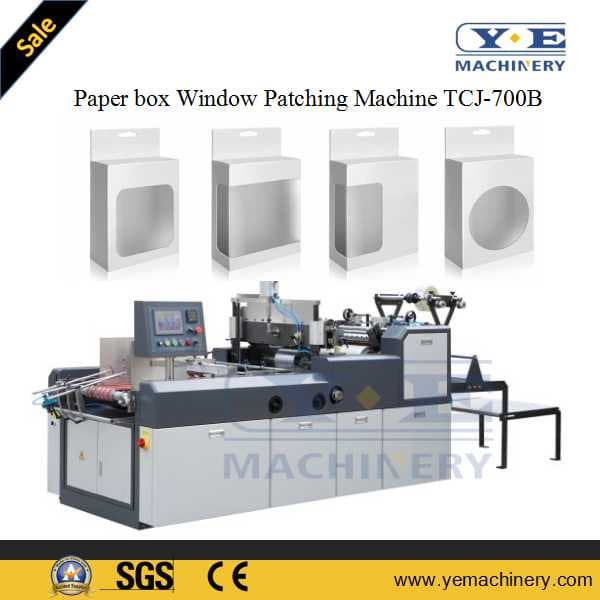 Paper Box Window Patching Machine Tcj-700b with Gluing