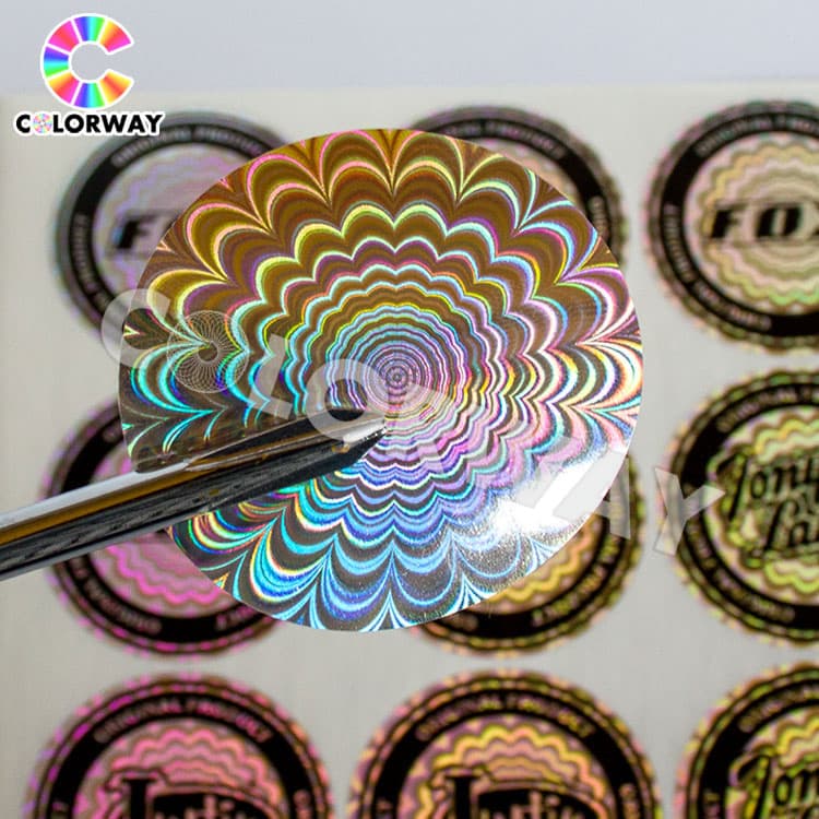 New Design Holiday Celebration Party Cute Reflective Glitter Sticker