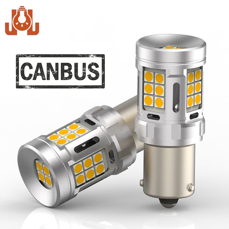 2026 Newest Canbus LED Turn Light 1156 Ba15s Bau15s Py21W T20 7440 Amber Yellow Car Light