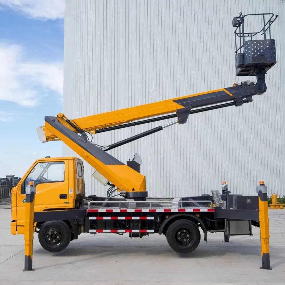 China Manufacturer Jiuhe 21m Aerial Lift Truck Manlift Aerial Work Platform High Operation Trucks