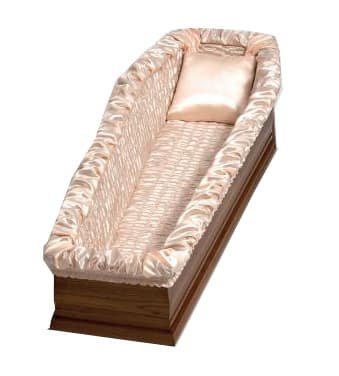Pleated Satin Coffin Lining Fabric Casket Interior Wood Coffin Decoration for Creamtion Funeral Liner