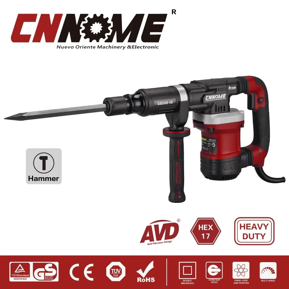 Industrial Level Heavy Duty 1200W 5kg Hex 17mm Demolition Hammer Sh540-14