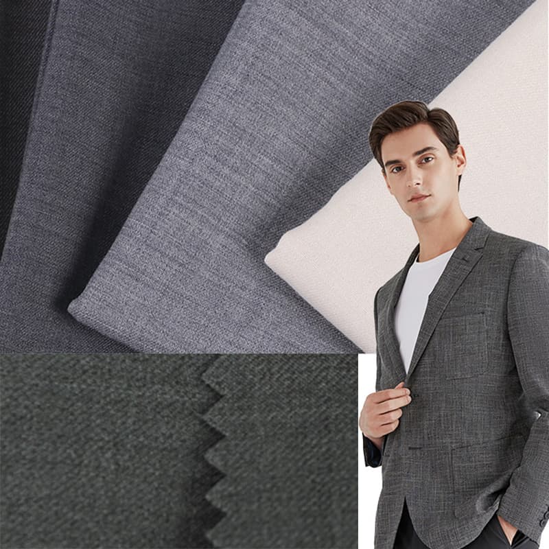 80% Polyester 20% Rayon Soft Suiting Fabric for Business Suits