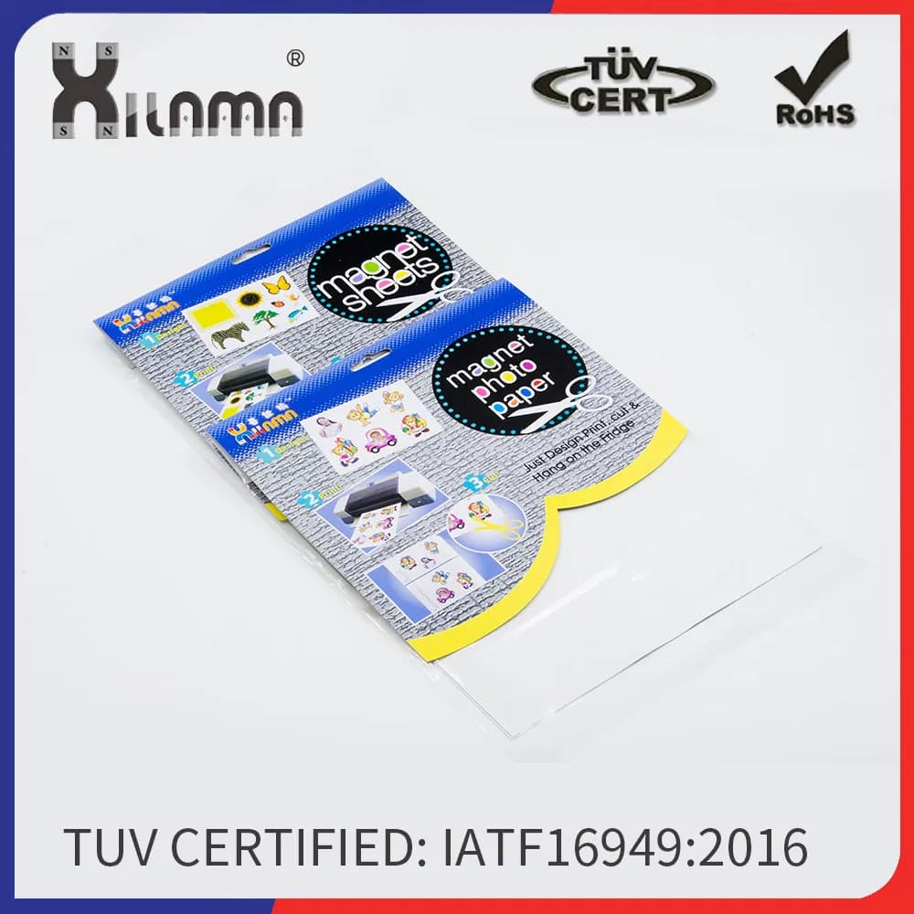 Rubber Magnetic Sheets Use for Photo Paper Flexible Magnet Paper with PVC Coating