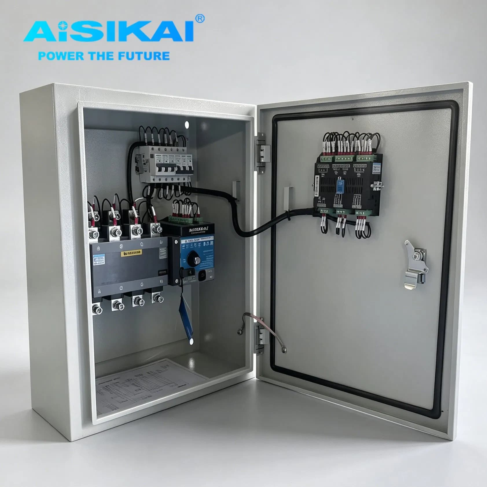 ATS Control Cabinet 10A-6300A for Generator Backup Power, Custom Design