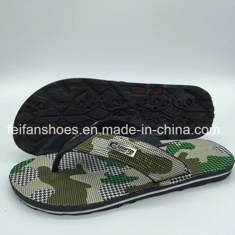 Hotsale Cheap Men Beach Flip Flops PVC Slippers Casual Sandals (FCL898+12)