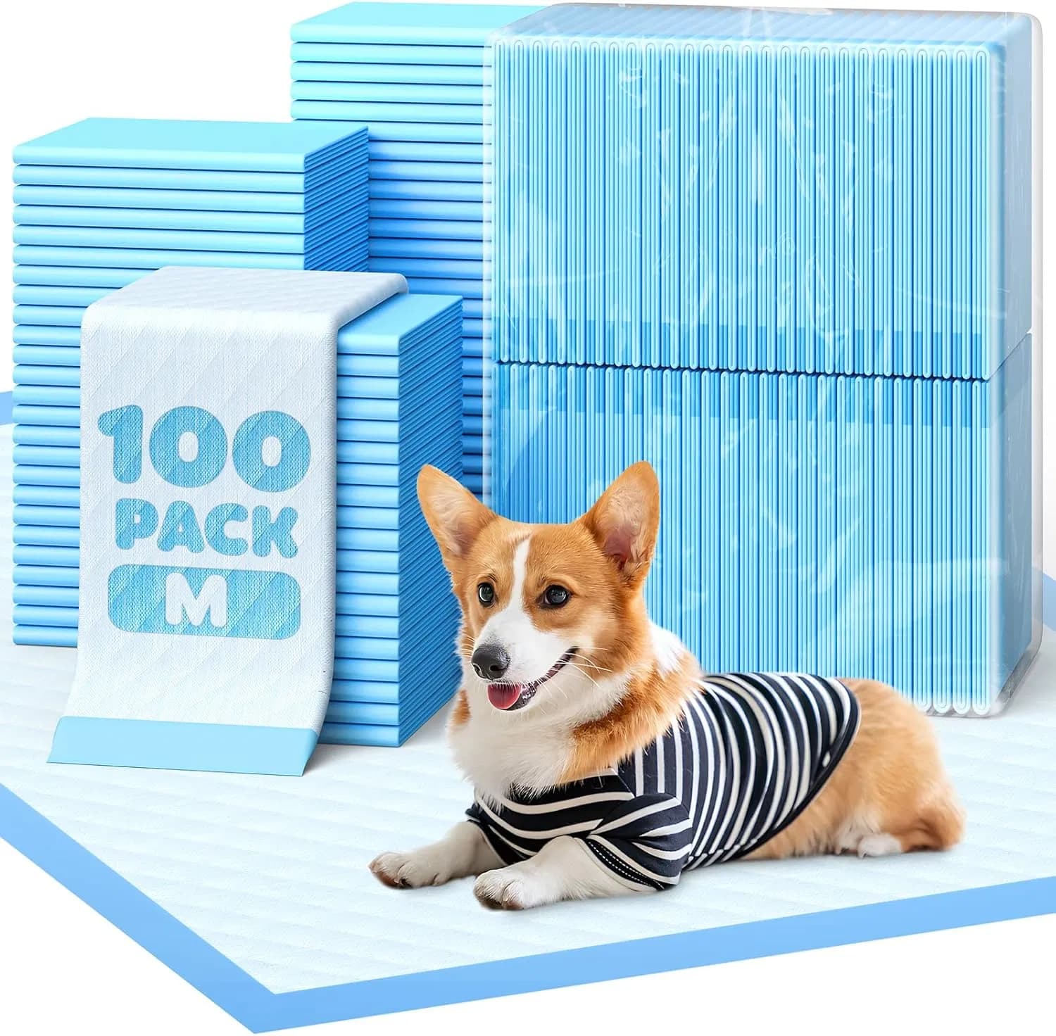 Clean Spaces Super Absorbency Puppy Training Pads Leakproof and Disposable