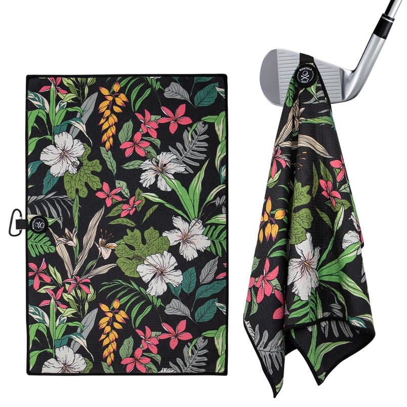 High Quality Durable Microfiber Waffle Embroidered Magnetic Golf Towel
