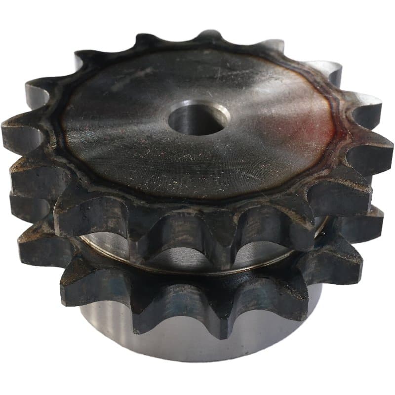 80b-2-15t Custom C45 Steel Standard Double Single Row Chain Sprocket OEM Supporting