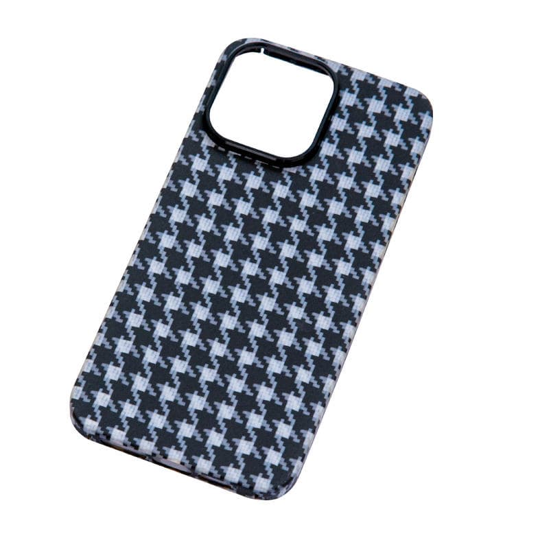 2023 New Luxury Delicate Shockproof Houndstooth Hard Case Waterproof Phone Case for iPhone 14 13 12 11 PRO Max
