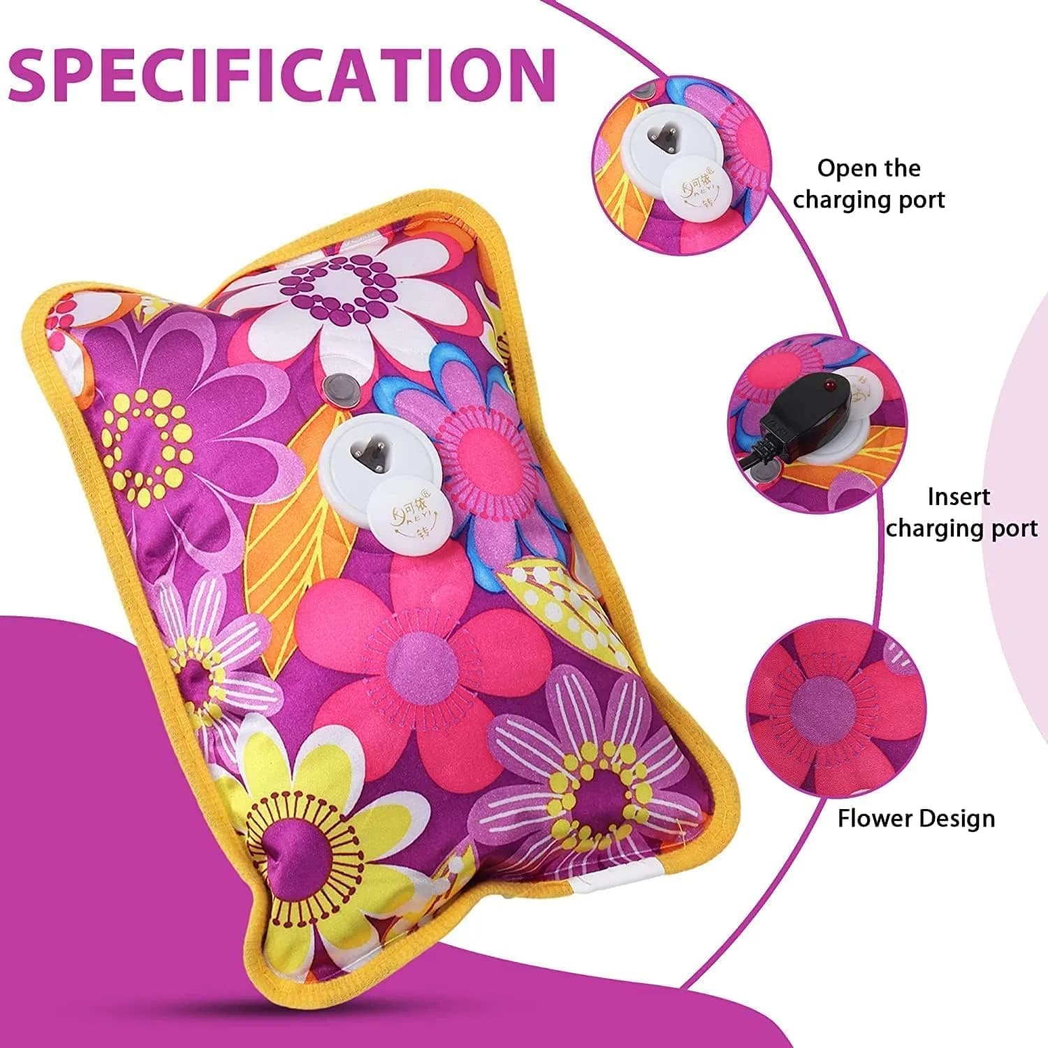 Wholesale Winter Rechargeable Electric Rubber Hot Water Bag for Hand Foot Warming