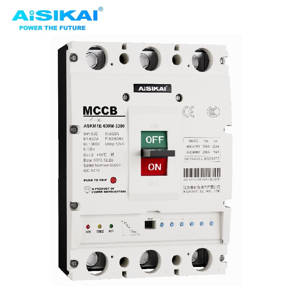 Aisikai M1e 630A Molded Case Circuit Breaker (MCCB)