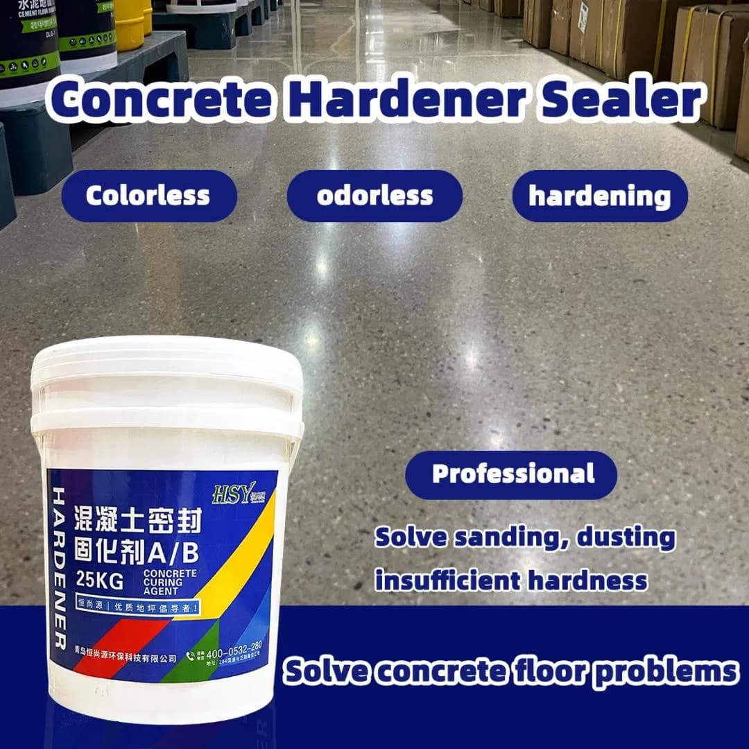 High-Density Concrete Curing Agent Non-Dusting High Wear-Resistant Clear Liquid Floor Hardener