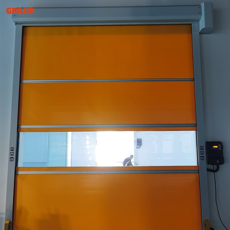 Modern Design Insulated Interior PVC Rapid Roll up Door for Cold Room Freezer Support Design