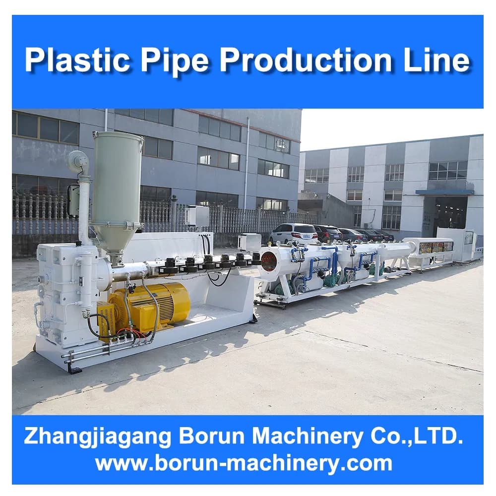 China Automatic Plastic PE PP PPR Water Pipe Extrusion Making Machine