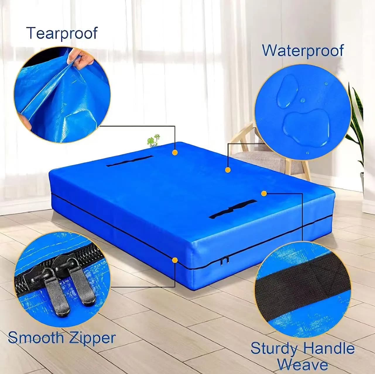 Waterproof Mattress Storage Bag Mattress Moving Bag with Handles