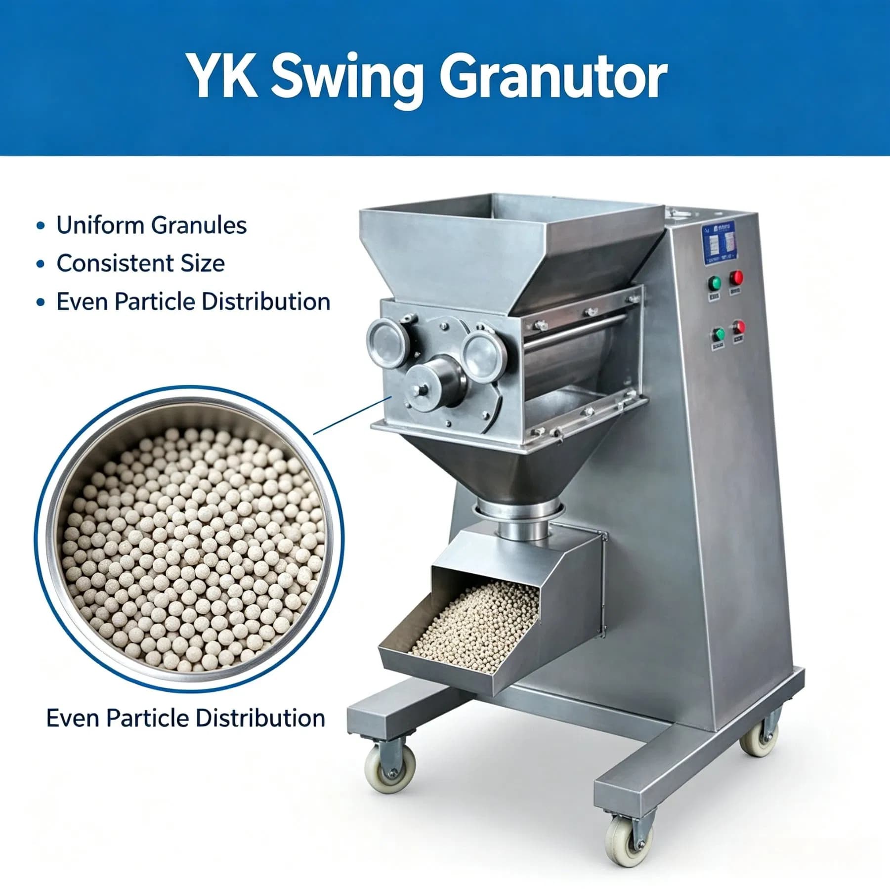 Yk Swing Granulator Strict Shaft Head Sealing Avoid Lubricant Oil Polluting Processed Raw Material Particles