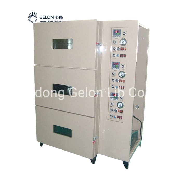 Three Layers Automatic Vacuum Drying Oven for Battery Making Machine (GN-VO-3)