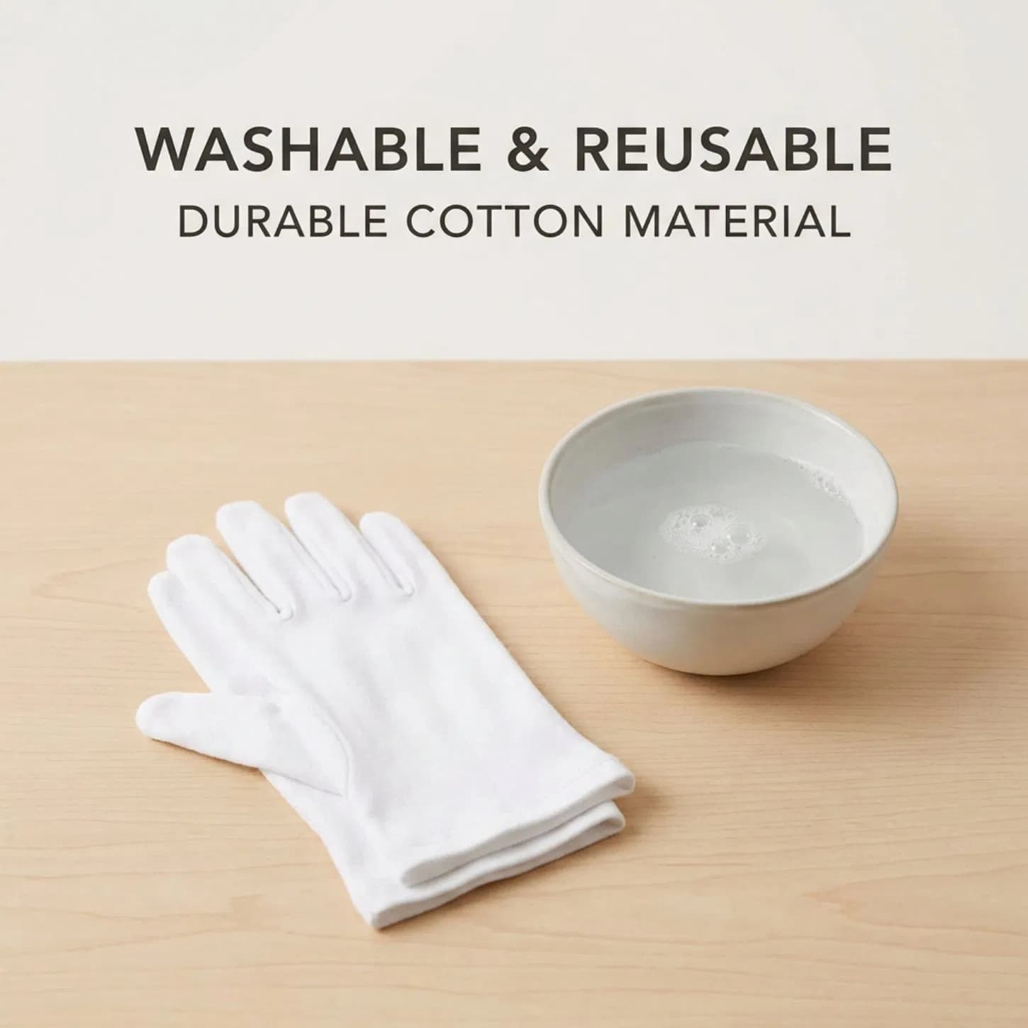 Multiple Sizes Available Work White Cotton Gloves for Logistics Sorting Distribution