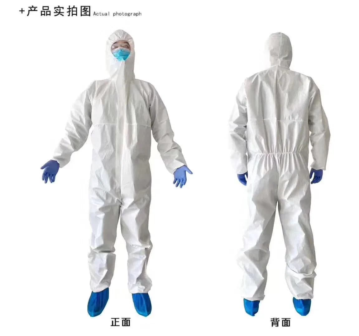 Coveralls Manufactory Disposable Nonwoven Protective Gown