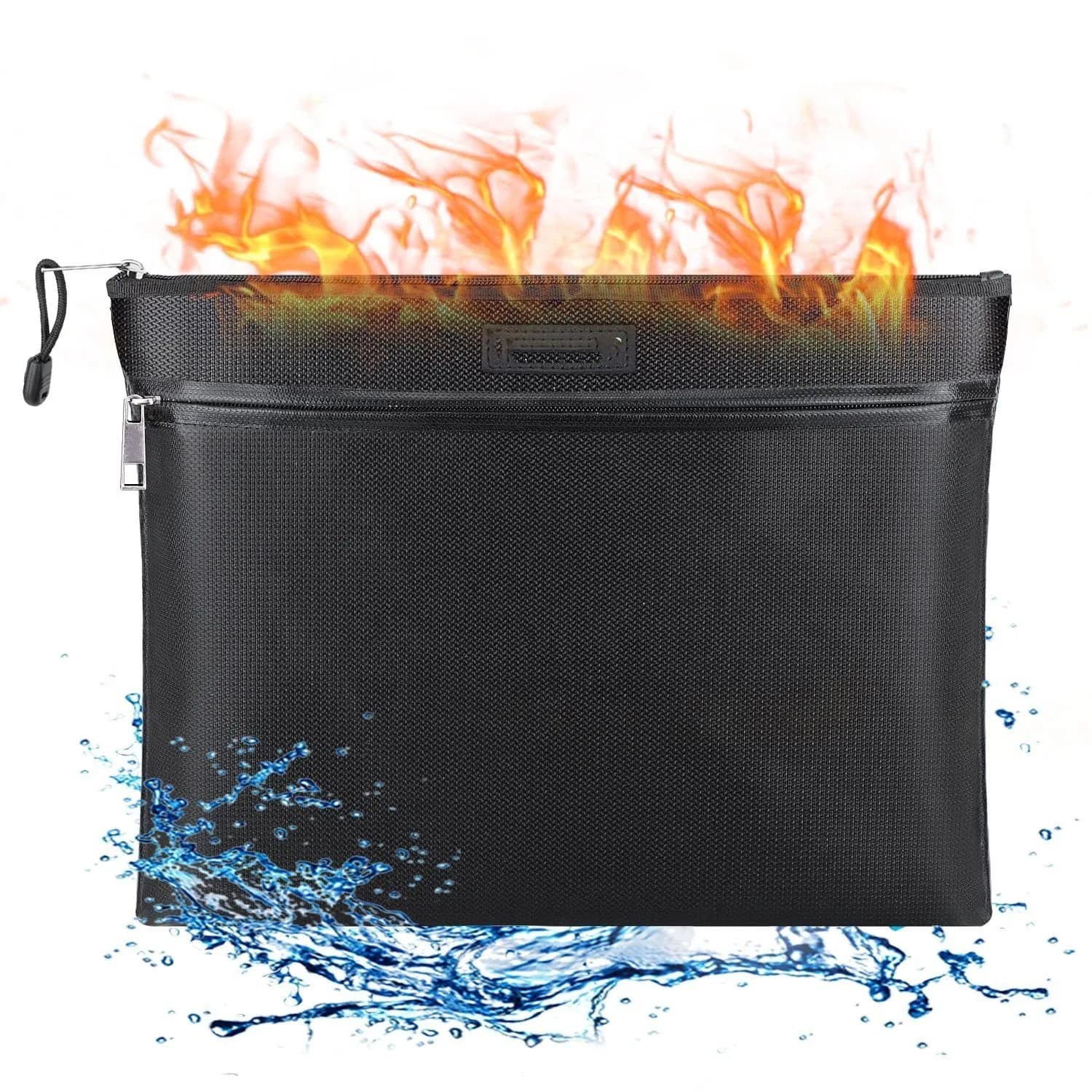 Fireproof Document Bag Waterproof Fire Resistant File Storage Pouch for Home Office