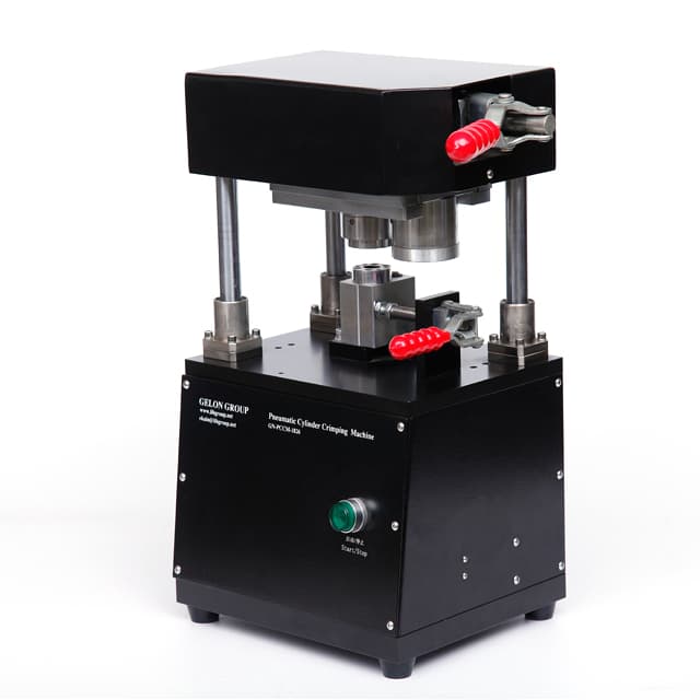 Laboratory Lithium-Ion Battery Core Cylindrical Shell Pneumatic Crimping and Sealing Machine for 18650 32650 26650 21700