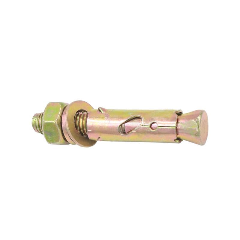 Yellow Zinc Plated Fin-Type Expansion Anchor Bolt with 3/16 1/4 5/16 Multi-Grip Design