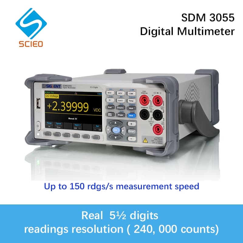 5½ Digit High-Precision Benchtop Multimeter Sdm3055 for Calibration Labs Automatic Measurement