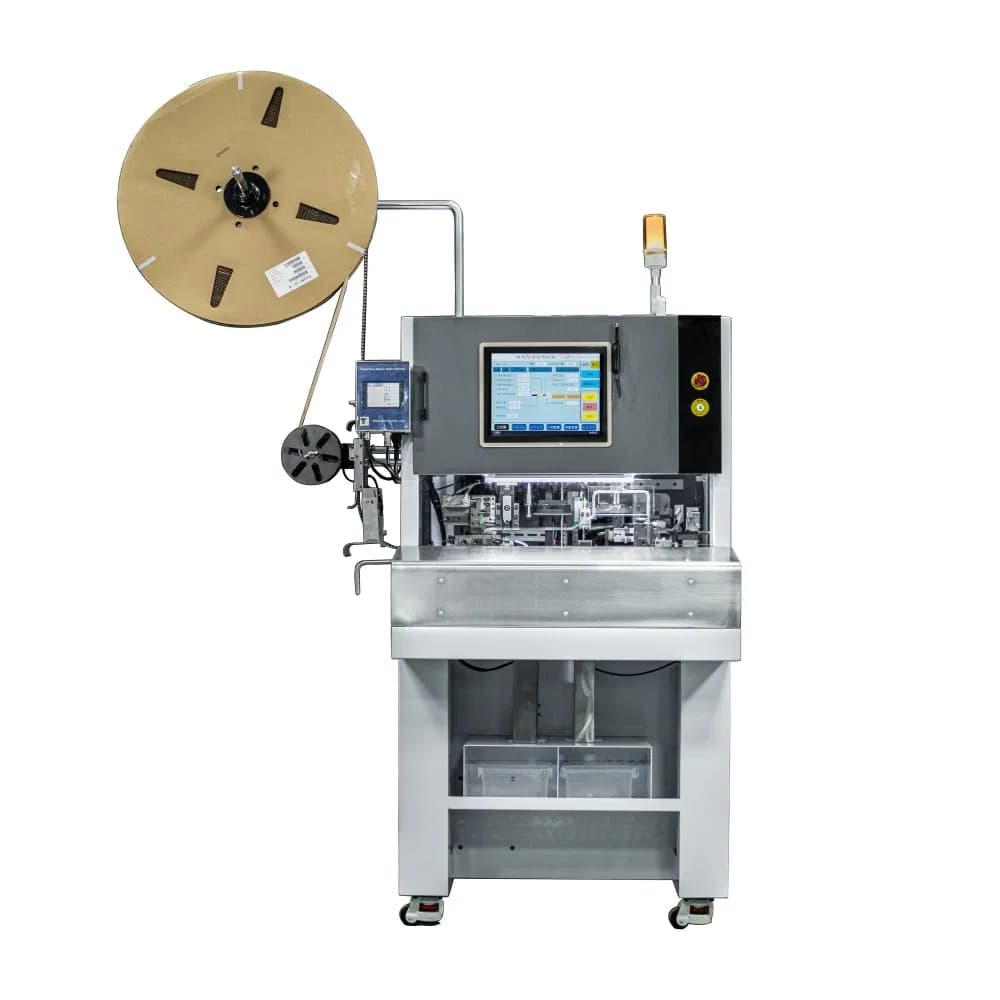High Performance Semi-Automatic Double Wire Seal Inserting Wire Stripping and Terminal Crimping Machine 1-10mm Stripping Length