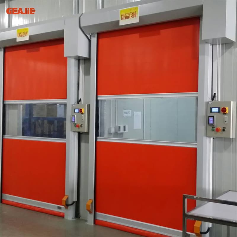 ODM OEM Hot Selling PVC Fabric Exterior Roller Rapid High Speed Rolling Shutters Door Insulated Roll up Door
