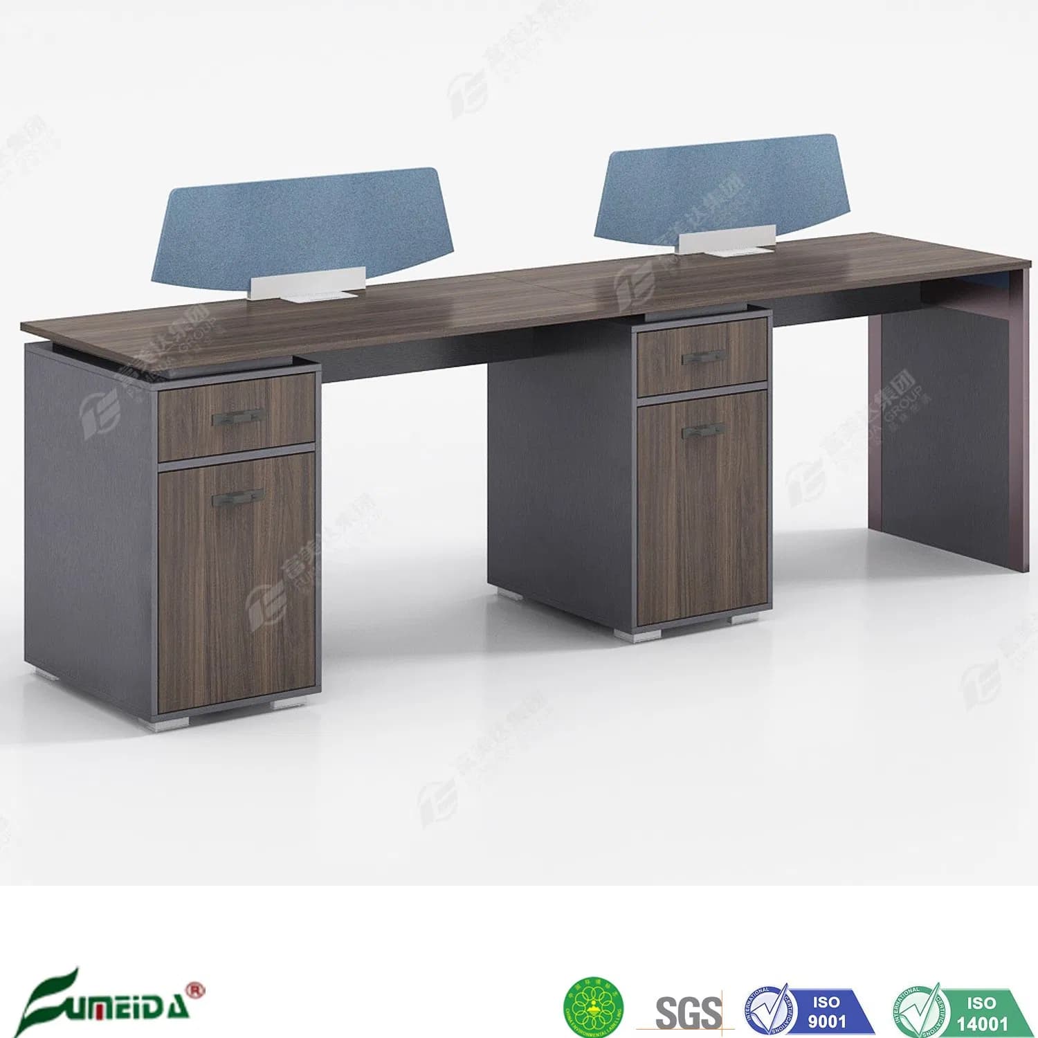 Modern Desk Furniture Melamine Durable Panel Office Work Stations