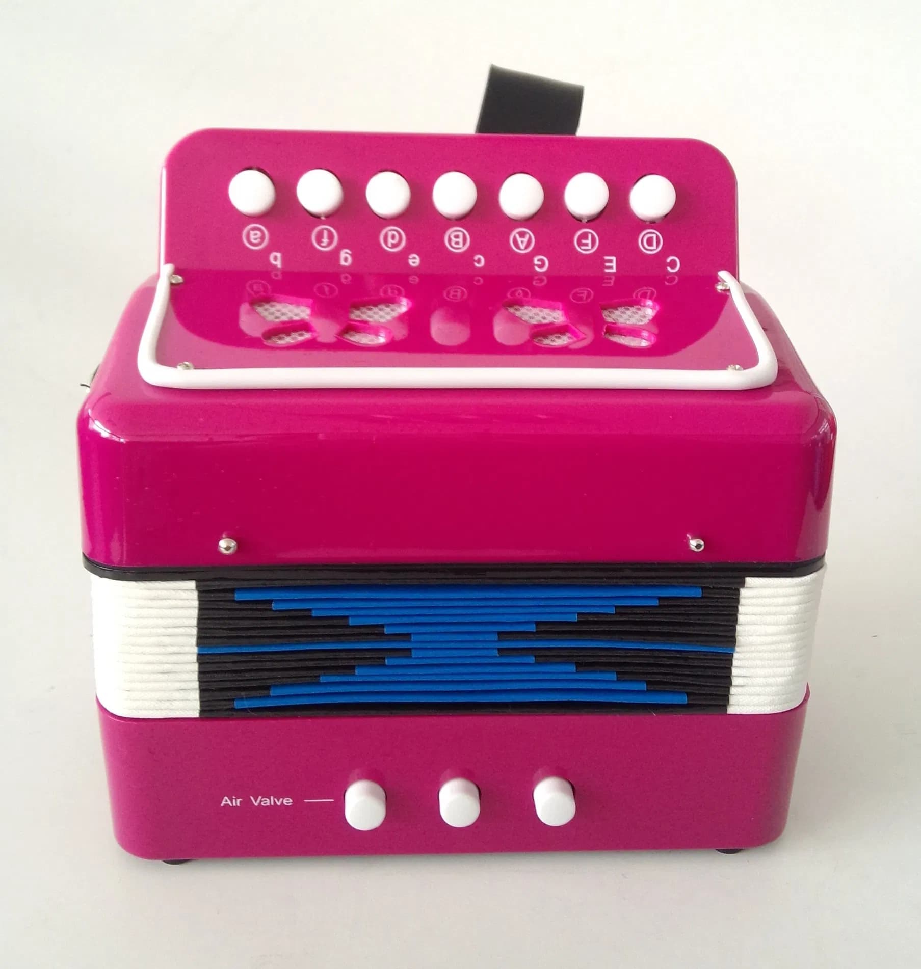 7 Button 2 Bass Button Accordion-Many Colors for Choice Pk