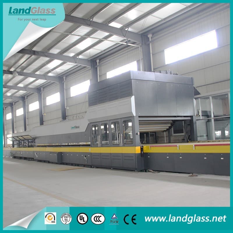 Ld-D Variable Curvature Bending Glass Machine 18m Large Curved Glass Tempering Machine