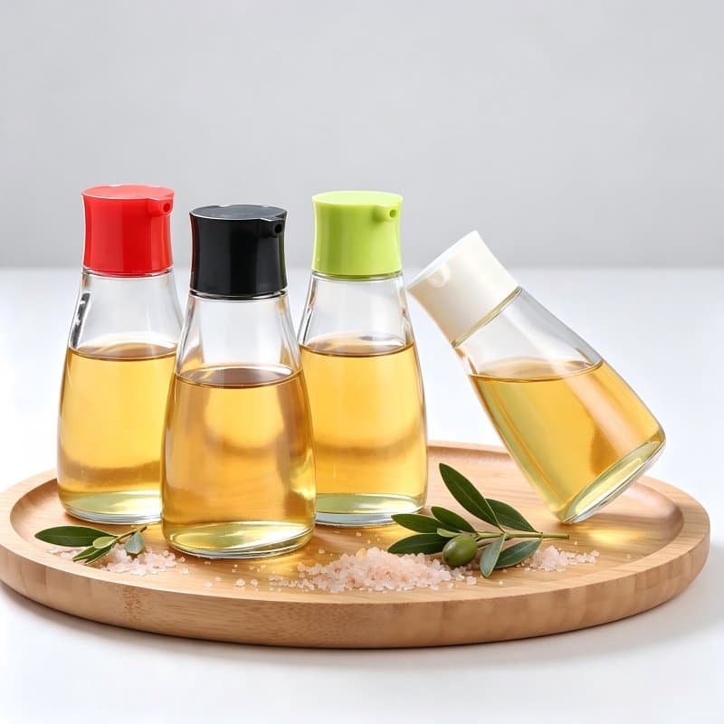Household Kitchen Glass Oil Bottle-Eco-Friendly Controllable Small Oil Bottle