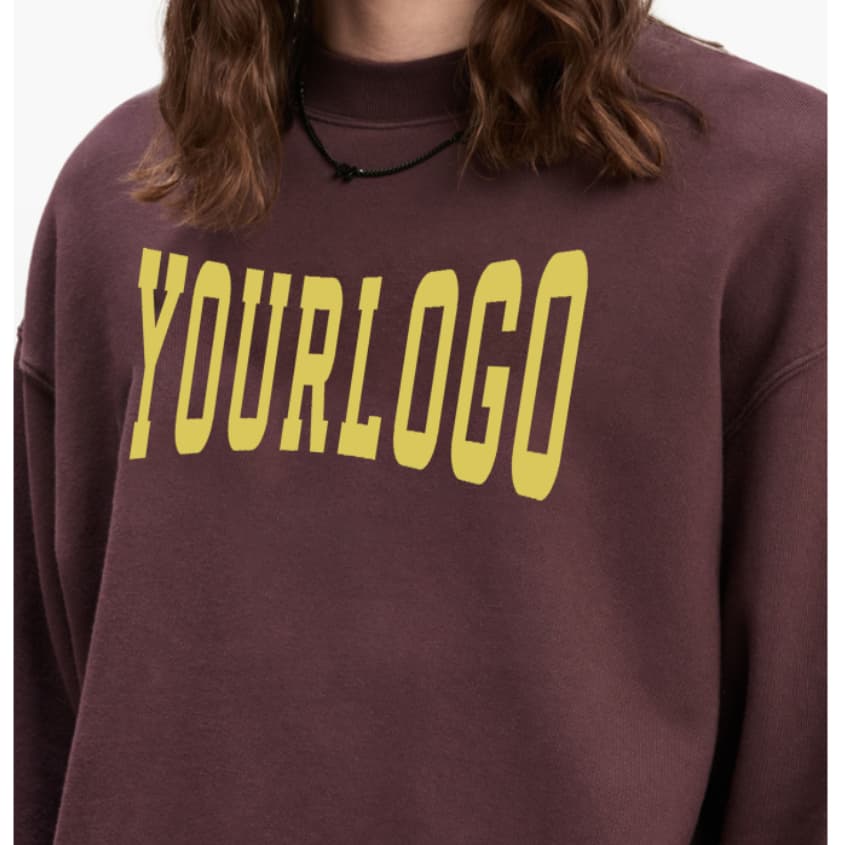 Professional Tailored Fabric for Urban Fashion Premium Crewneck Cotton Sweatshirt